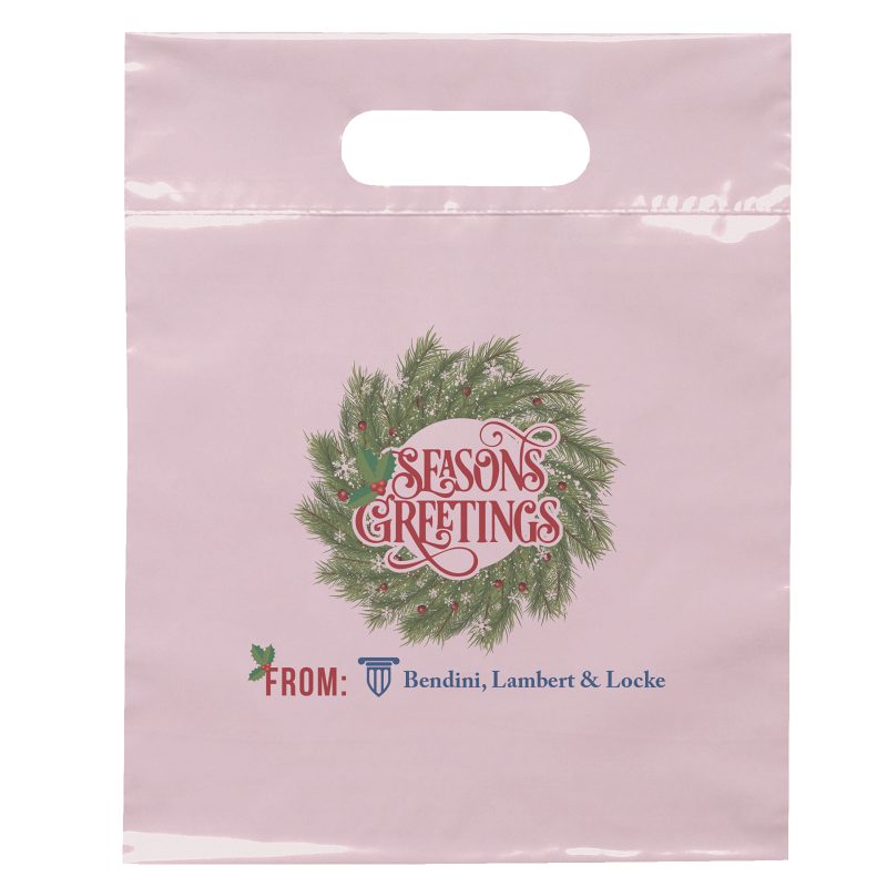 Custom 9 1/2W x 12H Die Cut Handle Bag - Dynamic Color - 8