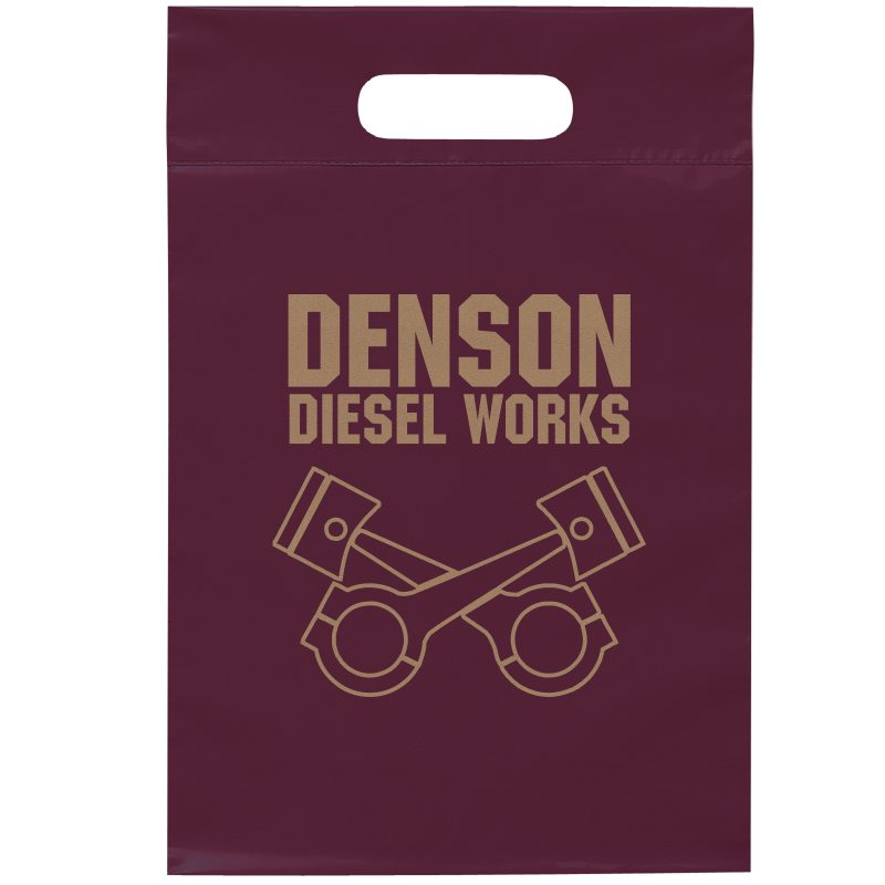 Custom 9 ½W x 14H Die Cut Handle Bag - Flexo Ink Print - 4