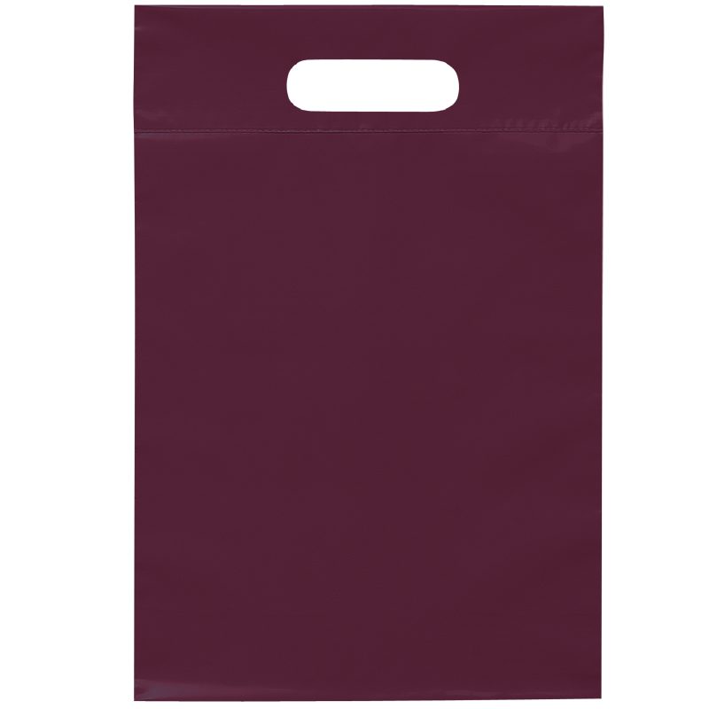 Custom 9 ½W x 14H Die Cut Handle Bag - Flexo Ink Print - 5