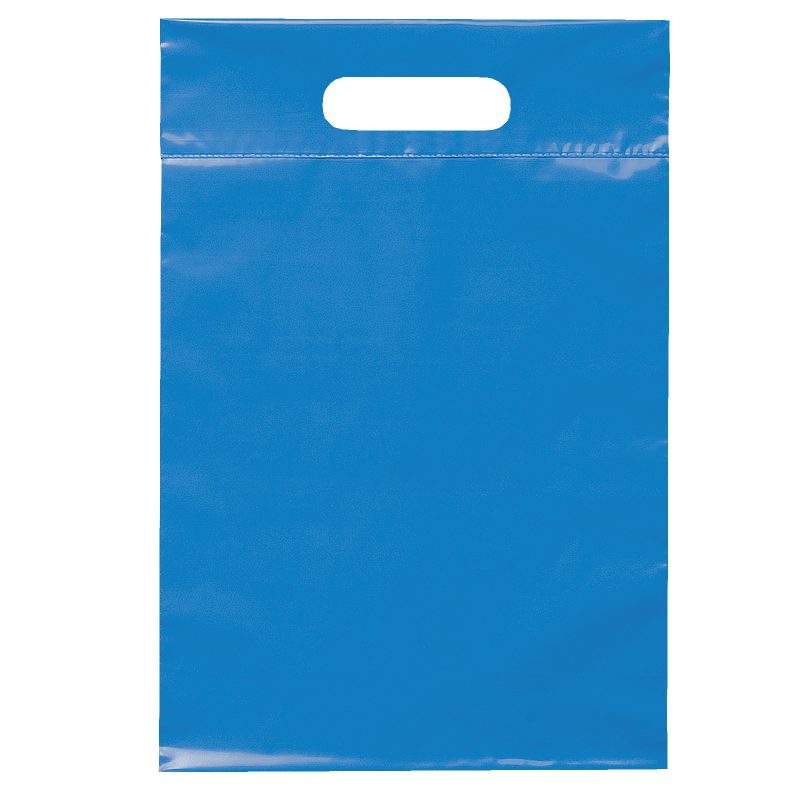 Custom 9 ½W x 14H Die Cut Handle Bag - Flexo Ink Print - 9
