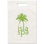 Custom 9 ½W x 14H Eco Die Cut Handle Bag - Flexo Ink Print