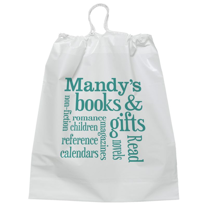 Custom 9½W x 12H Cotton Draw Bag - Flexo Ink Print