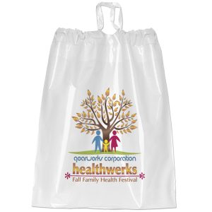 Custom 9½W x 12H Poly-Draw Bag - Dynamic Color