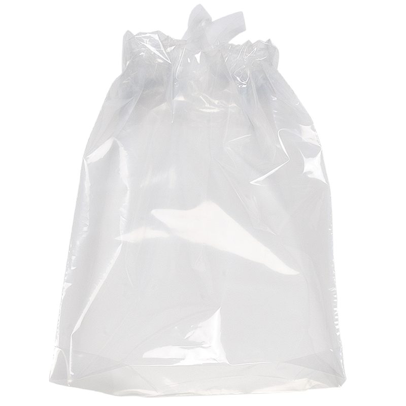 Custom 9½W x 12H Poly-Draw Bag - Flexo Ink Print - 1