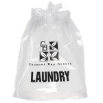 Custom 9½W x 12H Poly-Draw Bag - Flexo Ink Print