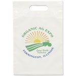 Custom 9½W x 14H Eco Die Cut Handle Bag - Dynamic Color