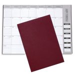 Custom Academic Monthly Desk Planner - Leatherette - 1