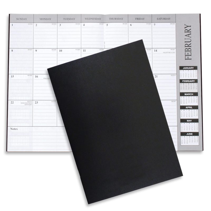 Custom Academic Monthly Desk Planner - Leatherette - 2