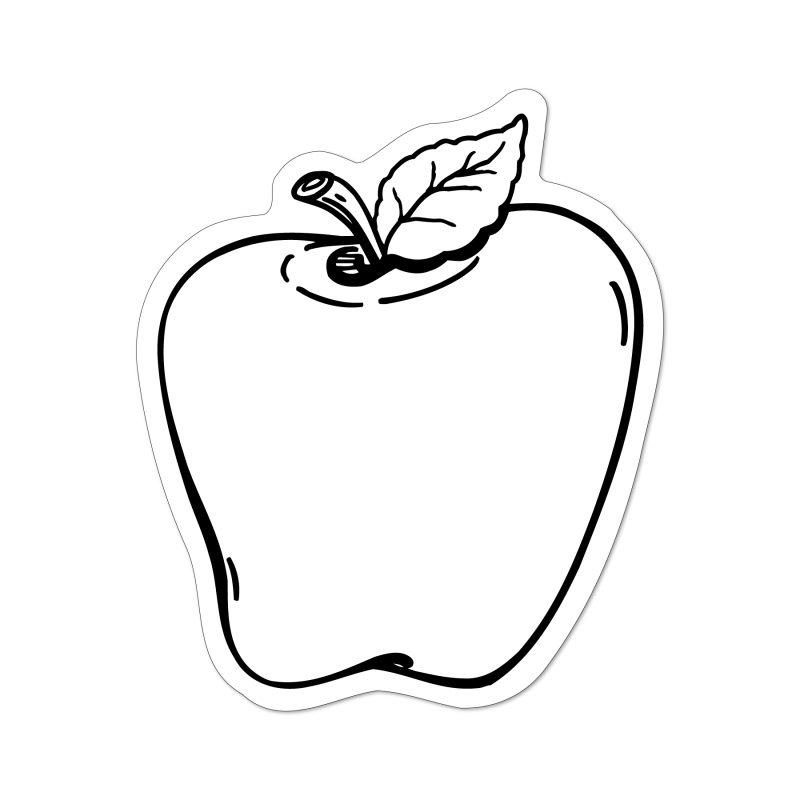 Custom Apple Shaped NoteKeeper™ Magnet 20 Mil - 1