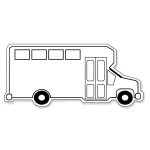 Custom Bus Shaped NoteKeeper™ Magnet 20 Mil - 1