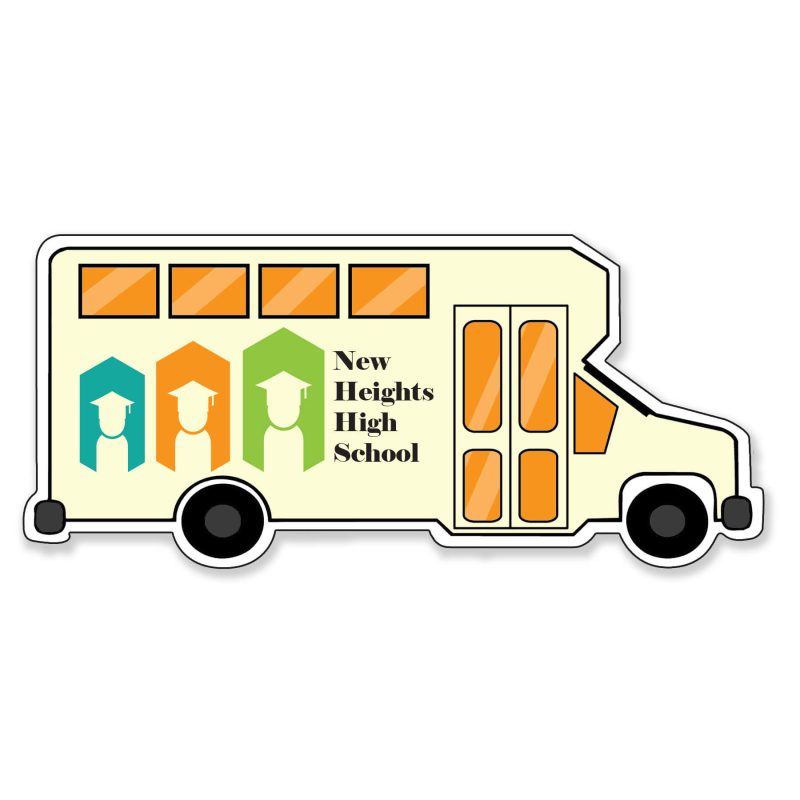 Custom Bus Shaped NoteKeeper™ Magnet 35 Mil