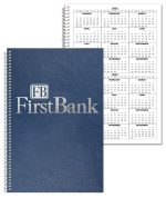 Custom Calendar Leatherette Notebook (6"x 9") - 4