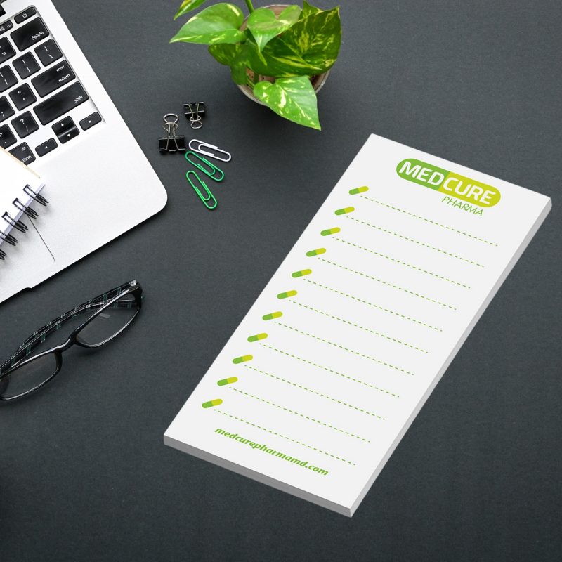 Custom Printed Post-it® Notes (2 3/4″x6″) 25 Sheets – Swag Made in the USA