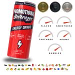Custom Customizable Energy Drink 8.4oz or 12oz Sugar or Sugar-Free