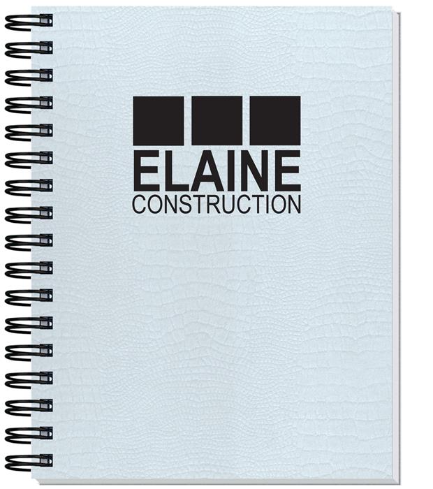 Custom Embossed Alligator Textured Journal w/100 Sheets (6 ½"x 8 ½") - 2