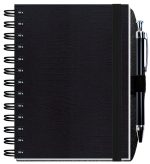 Custom Embossed Alligator Textured Journal w/100 Sheets & Pen (5"x 7") - 4