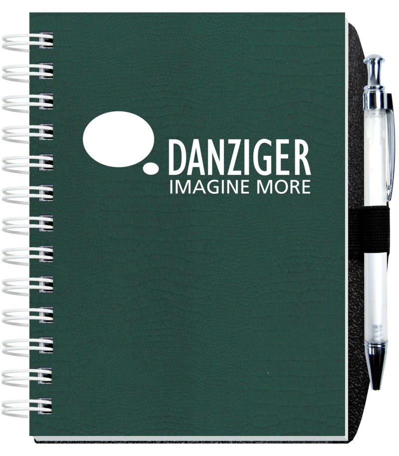 Custom Embossed Alligator Textured Journal w/100 Sheets & Pen (5"x 7")