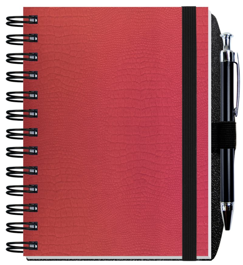 Custom Embossed Alligator Textured Journal w/100 Sheets & Pen (5"x 7") - 9