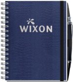 Custom Embossed Alligator Textured Journal w/100 Sheets & Pen (6 ½"x 8 ½") - 3