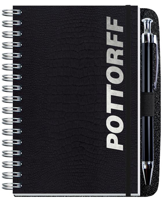 Custom Embossed Alligator Textured Journal w/100 Sheets and Pen (4"x 6") - 2