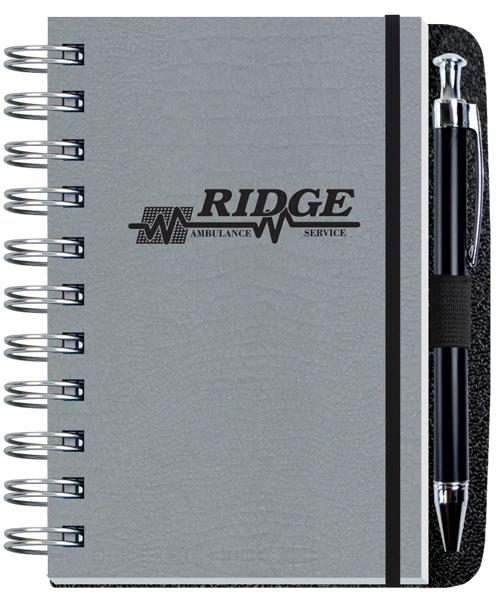 Custom Embossed Alligator Textured Journal w/100 Sheets and Pen (4"x 6")