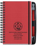 Custom Embossed Alligator Textured Journal w/50 Sheets & Pen (4"x 6") - 3