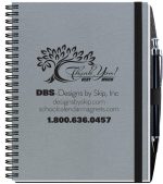 Custom Embossed Alligator Textured Journal w/50 Sheets & Pen (6 ½"x 8 ½")