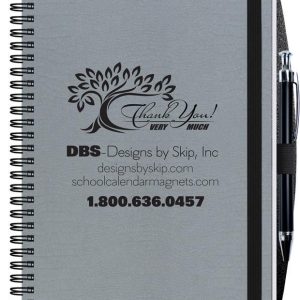 Custom Embossed Alligator Textured Journal w/50 Sheets & Pen (6 ½"x 8 ½")