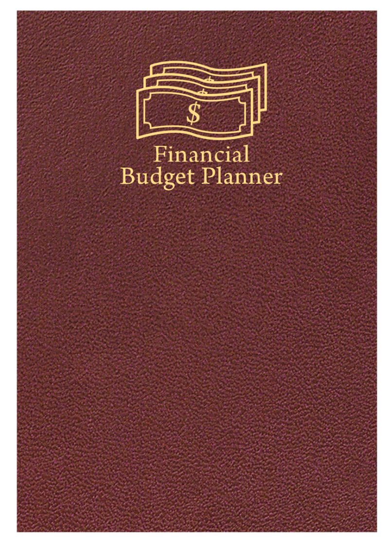 Custom Financial Budget Planner/ Leatherette Cover - 2