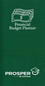 Custom Financial Budget Pocket Planner Leatherette Cover