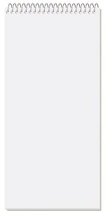 Custom Full Color Imprinted Sheet Reporter Notebooks (4"x 8 ¼") - 1