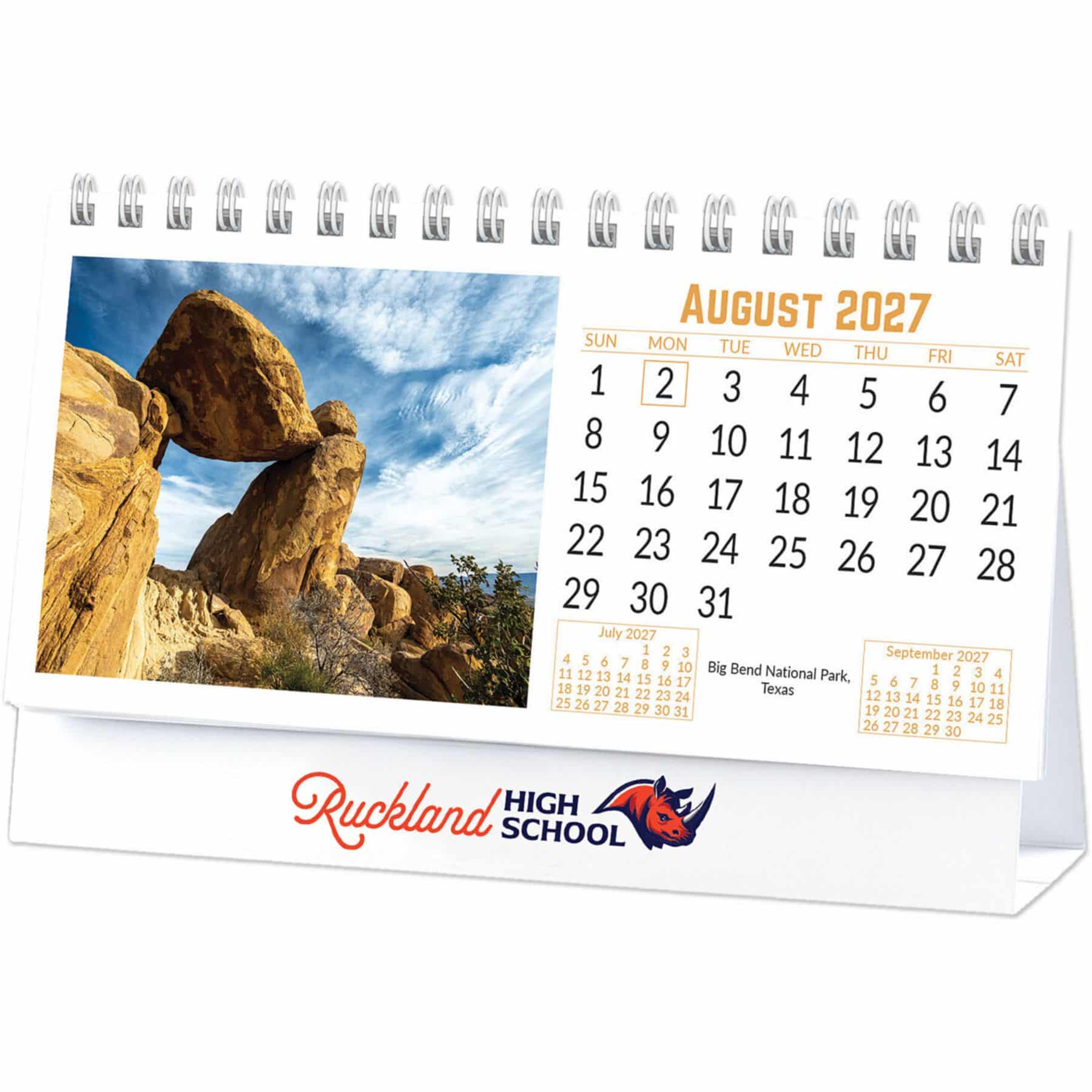 Full Color National Parks Desk Calendar – Swag Made in the USA