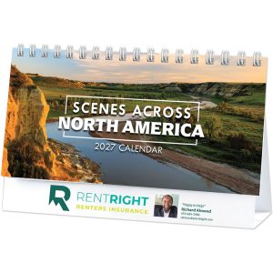 Custom Full Color Scenes Across America Desk Calendar