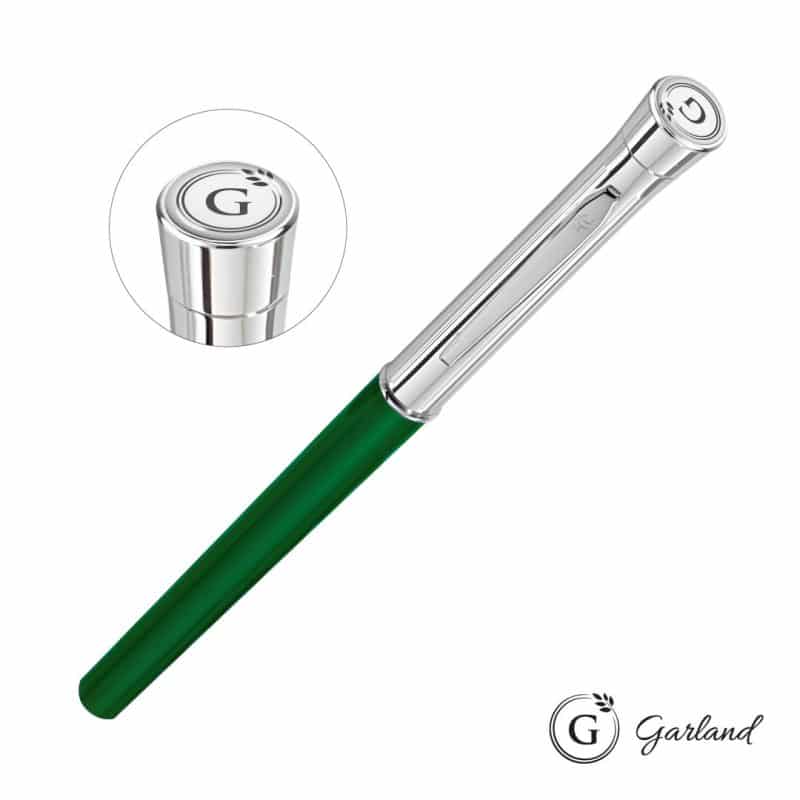 Custom Garland® Monogram Rollerball Pen - Chrome - 9