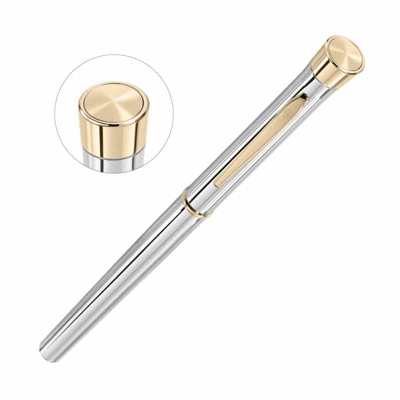 Custom Garland® Signature Custom Emblem Rollerball Pen - Chrome - 4