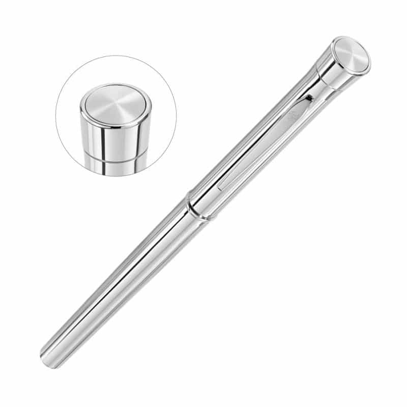Custom Garland® Signature Custom Emblem Rollerball Pen - Chrome - 5