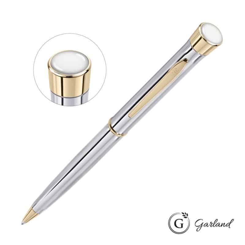 Custom Garland® Signature Custom Twist Ballpoint Pen - Chrome - 5