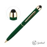 Custom Garland® Stylus High Gloss Ballpoint Twist Pen - Gold Accent - 9