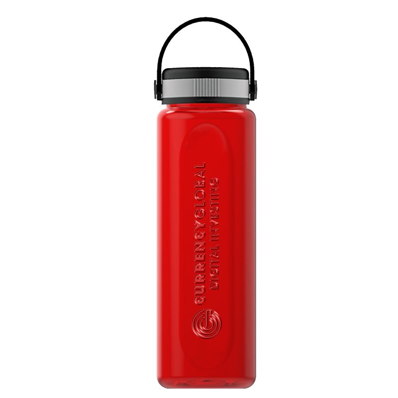 Custom Garyline® Boss Embossed RPET Bottle with Grip Lid - 26 oz. - 7