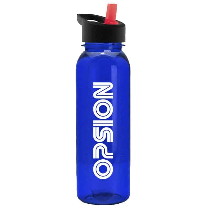 Custom Garyline® Boss Embossed Tritan® Bottle with Flip-Straw Lid - 24 oz. - 2