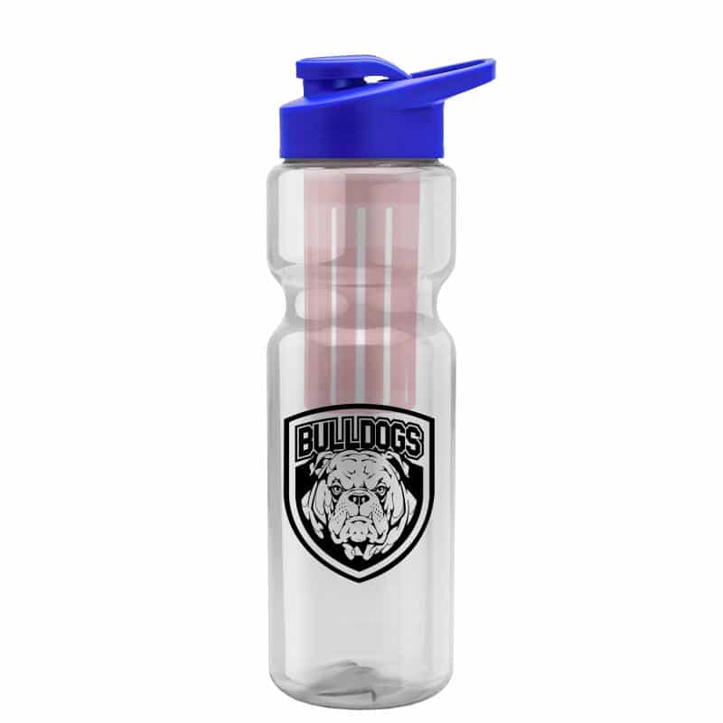 Custom Garyline® Champ Bottle with Drink-Thru Lid and Infuser - 28 oz. - 1