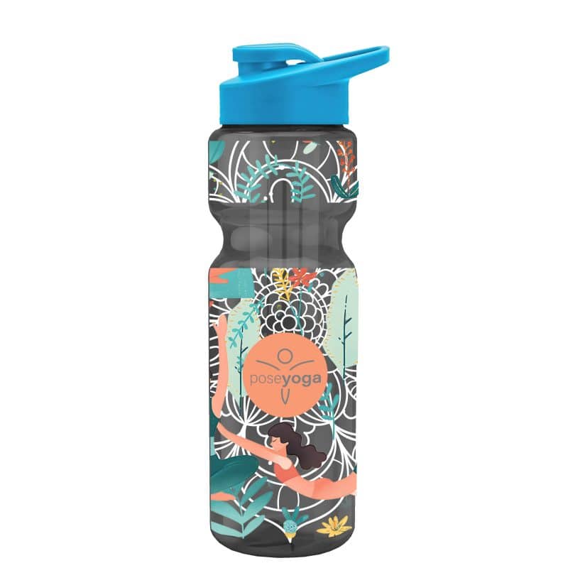 Custom Garyline® Champ Bottle with Drink-Thru Lid and Infuser - 28 oz. - 2
