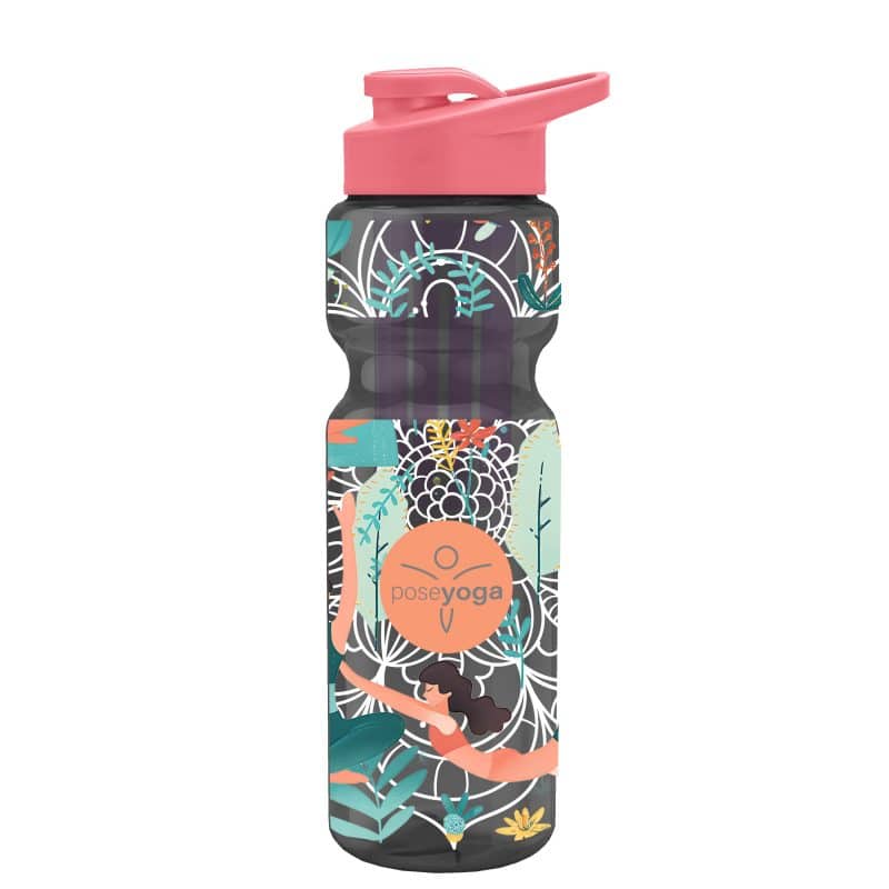 Custom Garyline® Champ Bottle with Drink-Thru Lid and Infuser - 28 oz. - 3