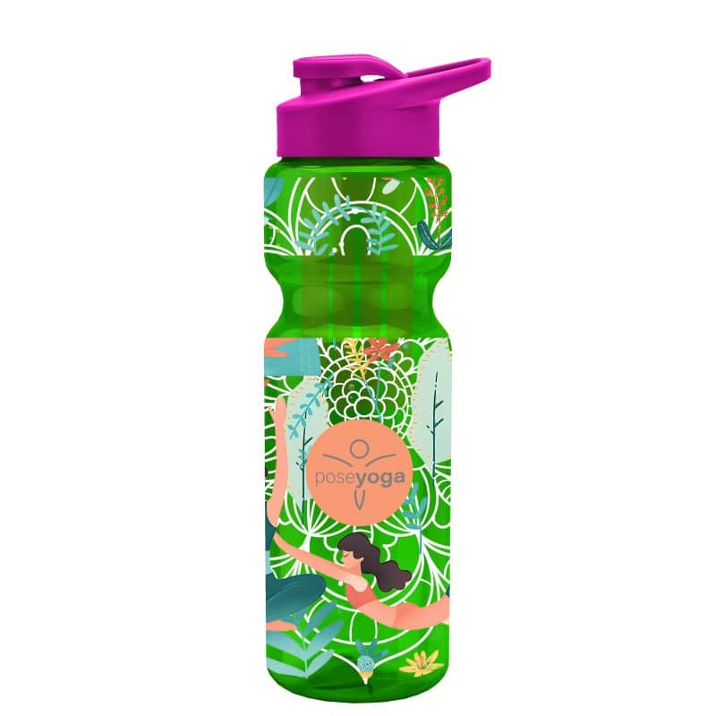 Custom Garyline® Champ Bottle with Drink-Thru Lid and Infuser - 28 oz. - 6