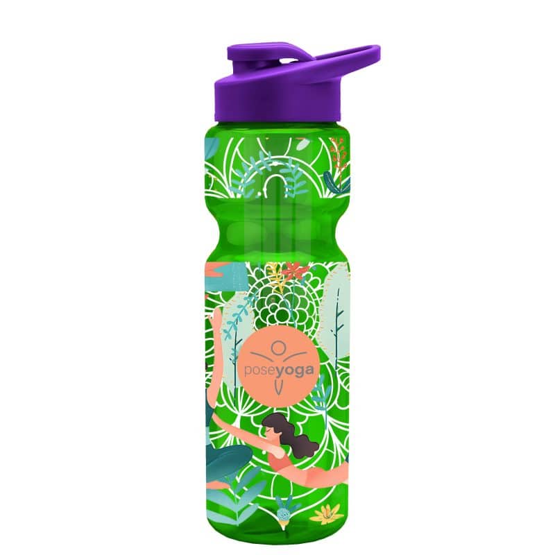 Custom Garyline® Champ Bottle with Drink-Thru Lid and Infuser - 28 oz. - 7