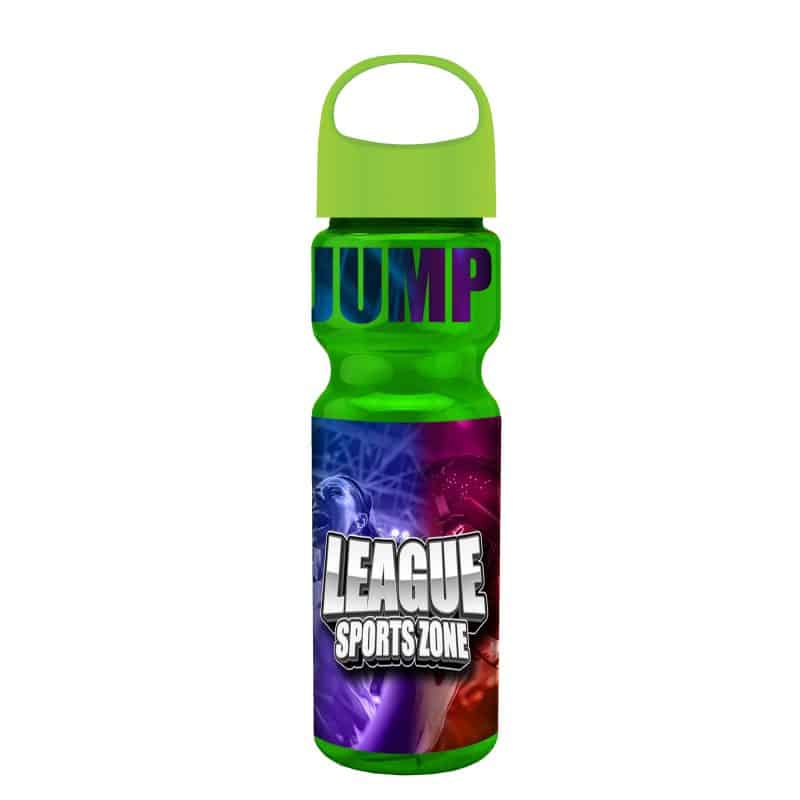 Custom Garyline® Champ Bottle with Oval Crest Lid - 28 oz. - 3