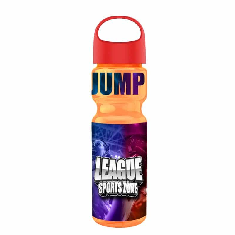 Custom Garyline® Champ Bottle with Oval Crest Lid - 28 oz. - 5