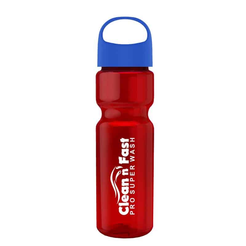 Custom Garyline® Champ Bottle with Oval Crest Lid - 28 oz. - 6