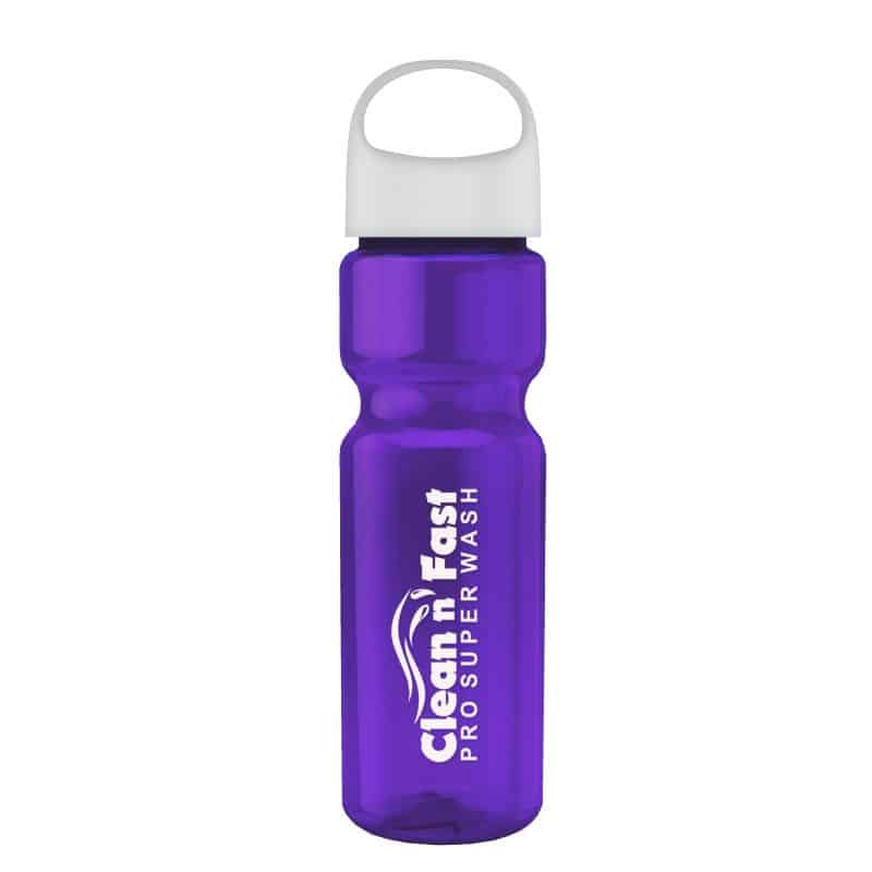 Custom Garyline® Champ Bottle with Oval Crest Lid - 28 oz. - 8