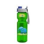 Custom Garyline® Champ Bottle with Quick-Snap Lid - 28 oz. - 3